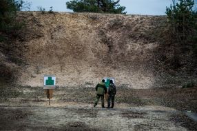 Soldiers during instructor-methodological exercise