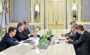 Meeting of Petro Poroshenko and Yevhen Czolij