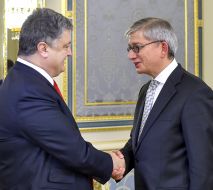 Meeting of Petro Poroshenko and Yevhen Czolij