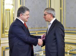 Meeting of Petro Poroshenko and Yevhen Czolij