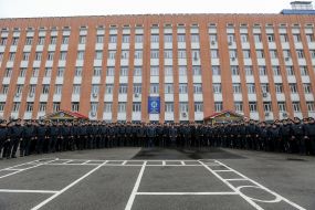 Employees of patrol police
