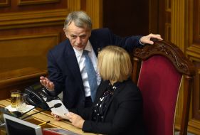 Ирина Геращенко и Мустафа Джемилев