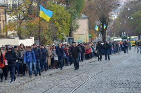 Procession to the anniversary of the creation of the West Ukrainian People's Republic