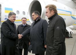 Петр Порошенко, Олег Синютка, Александр Ганущин и Андрей Садовый