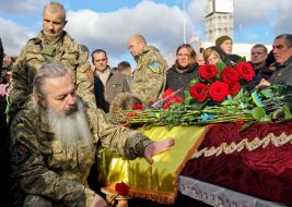 Церемонія прощання з бійцями батальйону "Айдар"