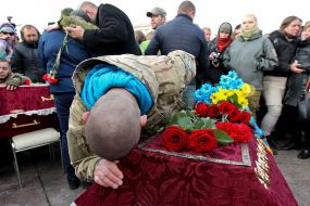 Церемонія прощання з бійцями батальйону "Айдар"