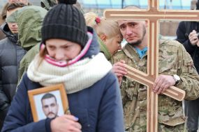 Церемонія прощання з бійцями батальйону "Айдар"