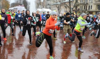 Warm up before the race