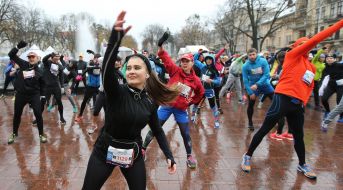 Warm up before the race