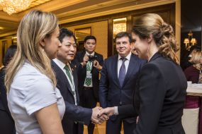 Liu Jian Zhong, Marina Poroshenko and Gennady Zubko