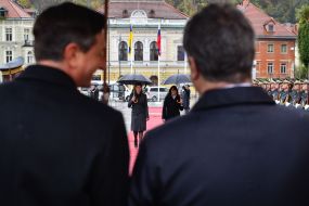 Petro Poroshenko, Marina Poroshenko, Borut Pahor, Tanya Pechar