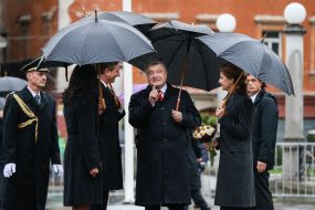 Petro Poroshenko, Marina Poroshenko, Borut Pahor, Tanya Pechar