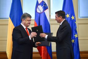 Petro Poroshenko, Borut Pahor