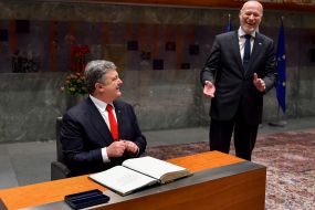 Petro Poroshenko and Milan Brglez