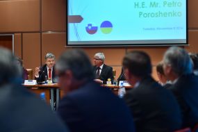 Poroshenko meeting with representatives of Slovenian business