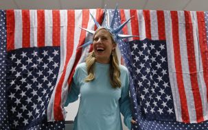 U.S. Election Night at America House in Kiev on November 8, 2016