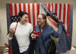 U.S. Election Night at America House in Kiev on November 8, 2016