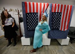 U.S. Election Night at America House in Kiev on November 8, 2016