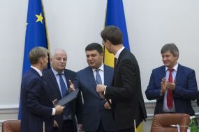 Vazil Hudak, Stepan Stepan Kubiv, Vladimir Groisman, Alexander Danyluk and Vladimir Omeljan