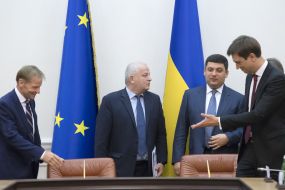 Vazil Hudak, Stepan Stepan Kubiv, Vladimir Groisman and Vladimir Omeljan