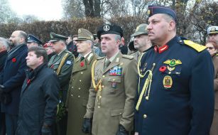 The participants of the ceremony on the occasion of Remembrance Day