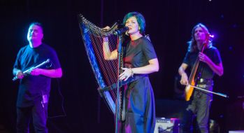 Members of the Russian folk rock group "Melnitsa"