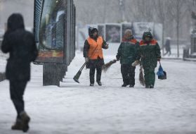 A snow in Kyiv