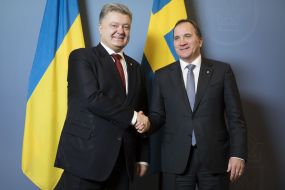 Petro Poroshenko and Stephen Leuven