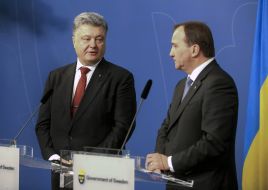Петро Порошенко та Стефан Левен