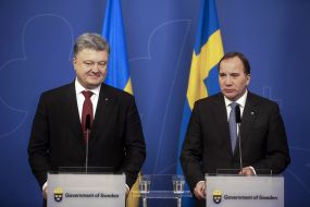 Petro Poroshenko and Stephen Leuven