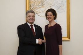 Petro Poroshenko and Anna Kinberg Batra