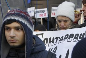 Participants of protest action