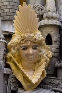 The composition of chocolate "Ice Castle Snow Queen"