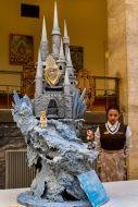 The composition of chocolate "Ice Castle Snow Queen"
