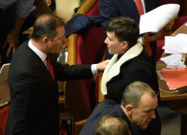 Oleg Lyashko and Nadezhda Savchenko