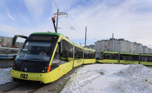 Opening of a new tram route to Sikhov