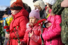 Participants of the opening ceremony of the memorial