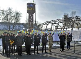 Participants of the opening ceremony of the memorial
