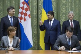 The signing of bilateral agreements