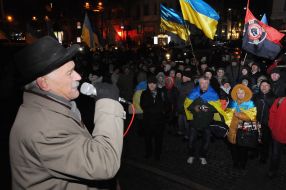 Participant of meeting on the occasion of the Day of Freedom and Dignity
