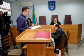 The court session on the case of teacher Galina Kovalenko