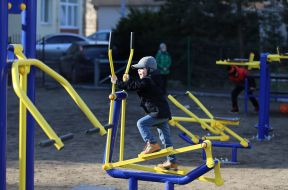 The playground with gym