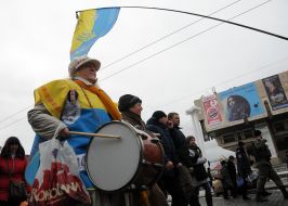 The procession on the occasion of the Day of Remembrance of the victims of Holodomor