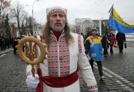 The procession on the occasion of the Day of Remembrance of the victims of Holodomor