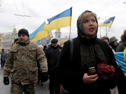 The procession on the occasion of the Day of Remembrance of the victims of Holodomor