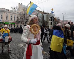 The procession on the occasion of the Day of Remembrance of the victims of Holodomor