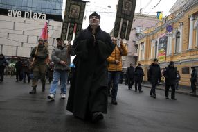 The procession on the occasion of the Day of Remembrance of the victims of Holodomor