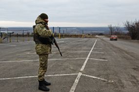 Checkpoint "Mayorskoe" in the Donetsk region