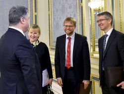 Meeting of Petro Poroshenko and Margot Wallström