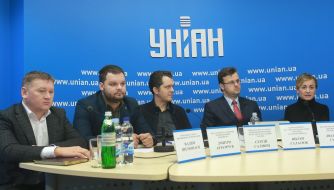 Участники пресс-конференции